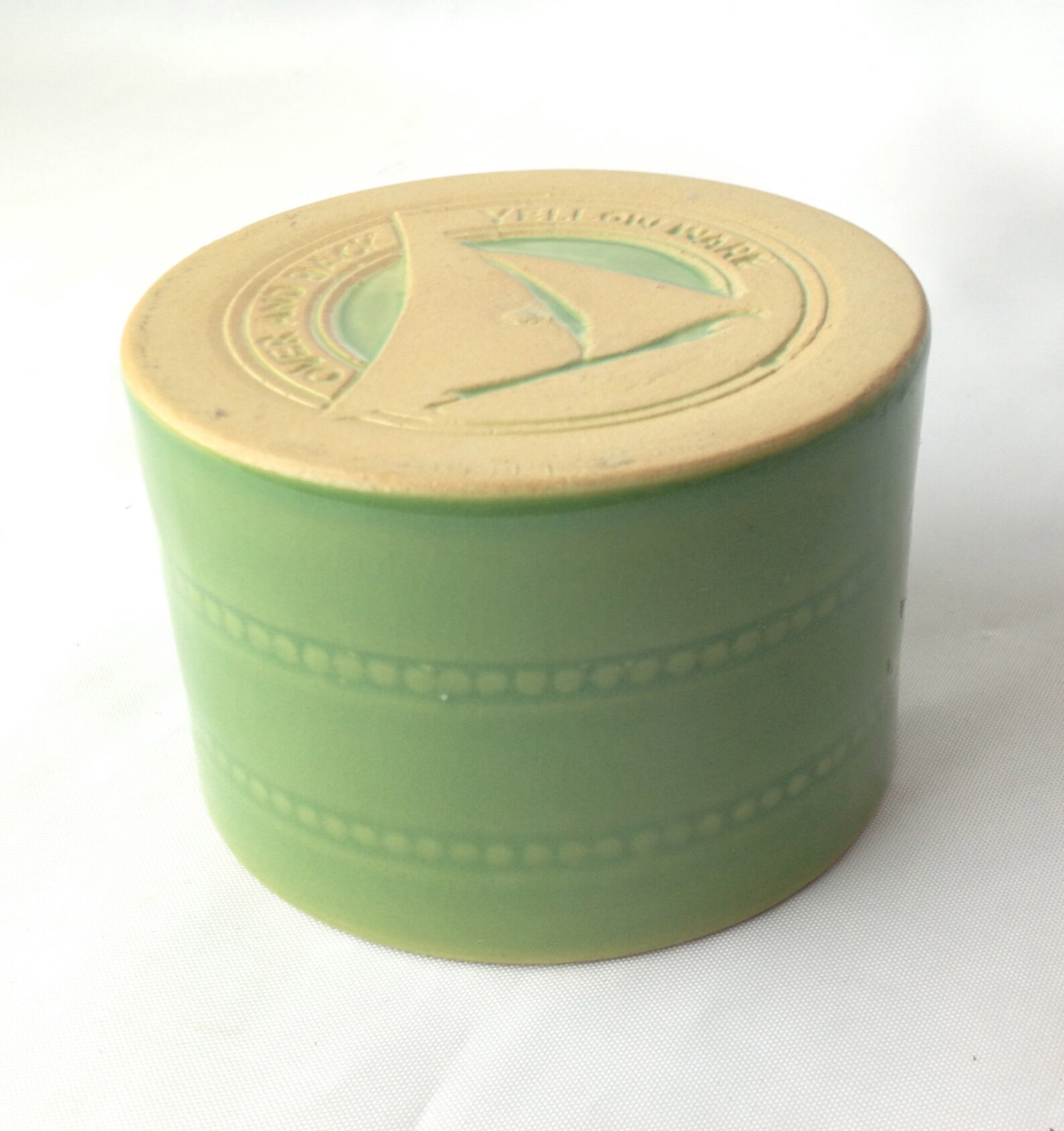 Vintage Single Over And Back Yellow Ware Ramekin Container. Etsy