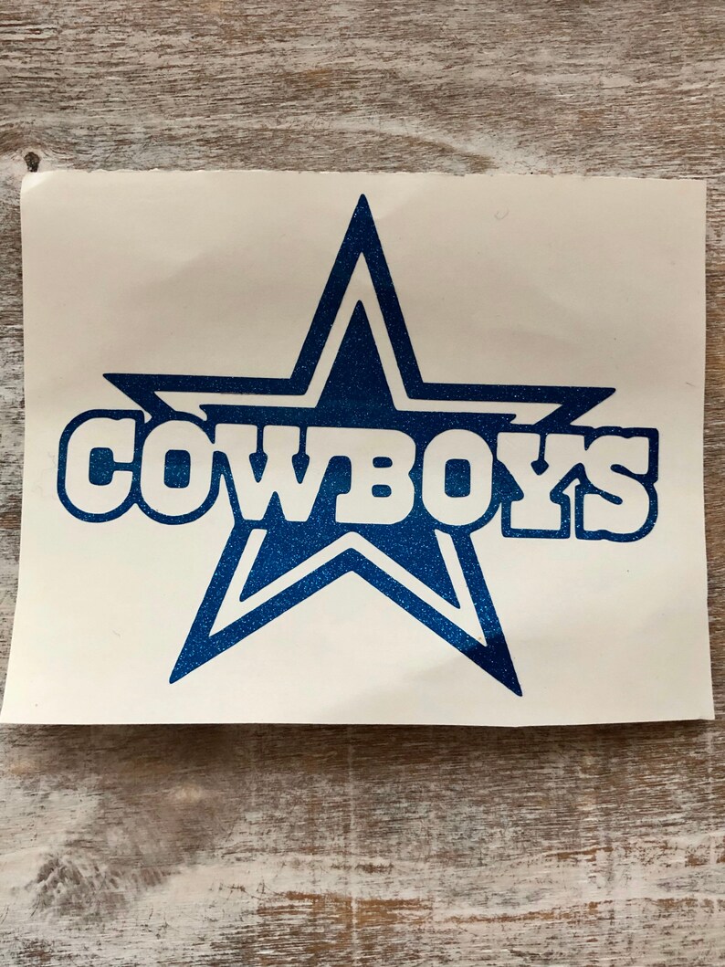 Dallas Cowboys Star Vinyl Decal Dallas Cowboys Sticker | Etsy