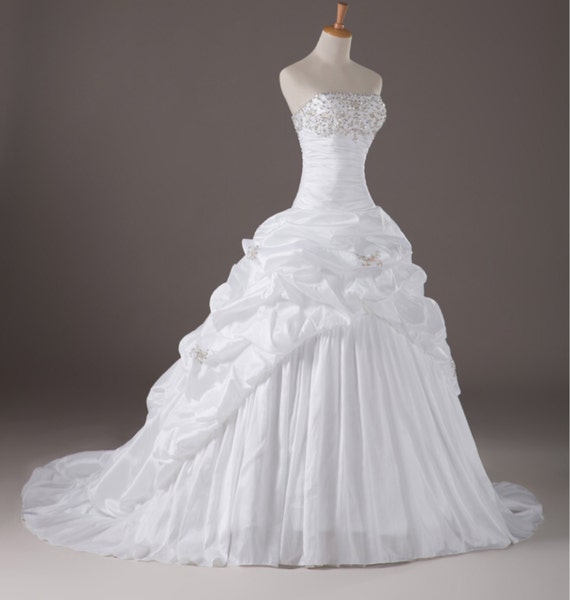 taffeta wedding dress