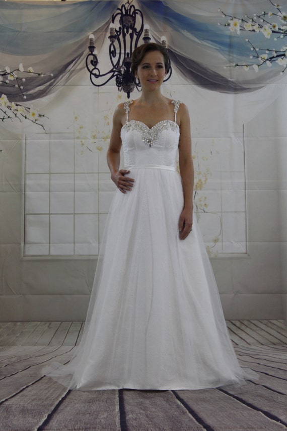 Decorative Sweetheart Neckline With Detachable Strap Aline Etsy