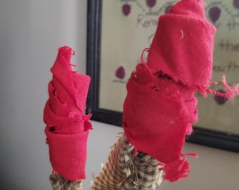 Handmade Primitive Roses in a Vintage Canning Jar