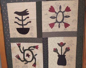 Lancaster Album, a Decorative Wall or Table Quilt with Applique