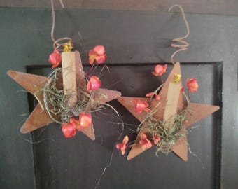 Rusty Hanging Stars, Fall Accents