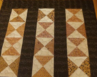Pumpkin Season, a Decorative Reproduction Wall or Table Quilt for Fall