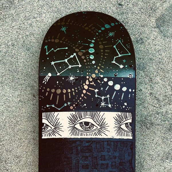 Skateboard 3 Decks Wall Art Etsy