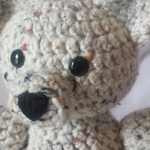 Oatmeal Colored Crocheted Teddy Bear image 2