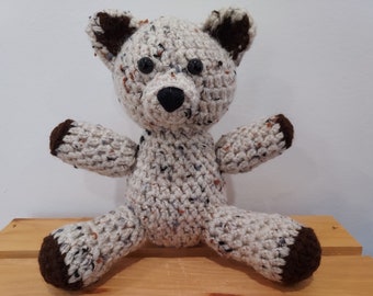 Oatmeal Brown Crocheted Teddy Bear