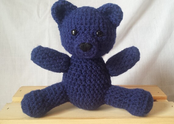 navy blue teddy bear