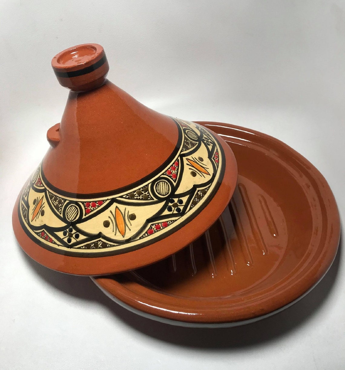 Handmade Moroccan Cooking Ceramic Tagine 30cm 35cm Etsy
