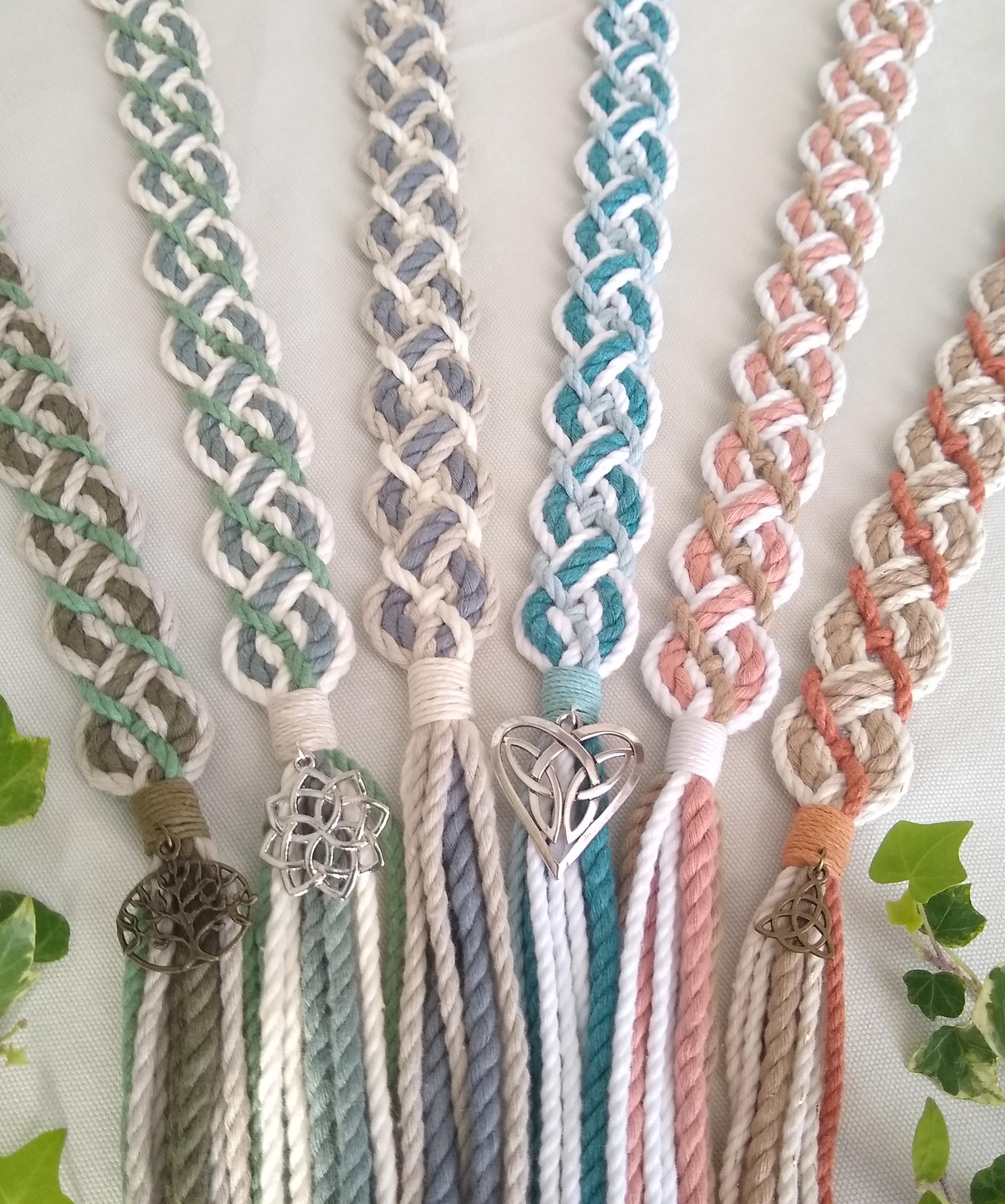  Tree of Life - Green Leaf Handfasting Cord Braid (can be  customized) for Wedding Ceremonies : Handmade Products