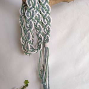Celtic Forest braided handfasting cord 100% recycled cotton yarn ethical wedding ribbon for handbinding Celtic braid the original image 5