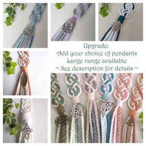 Celtic Forest braided handfasting cord 100% recycled cotton yarn ethical wedding ribbon for handbinding Celtic braid the original image 7