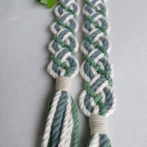 Celtic Forest braided handfasting cord 100% recycled cotton yarn ethical wedding ribbon for handbinding Celtic braid the original image 8