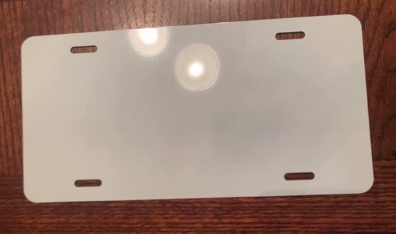 Sublimation Blank Sublimation Ready Automobile Car License Plate Aliminum 6x12 HTV Polyester Coated