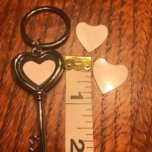 Sublimation Blank Key Chain Key Ring Heart Shaped Double Sided Custom Sublimation Ready Love