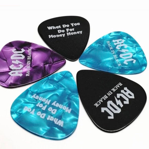 Sublimation Blank Sublimation Ready Double sided aluminum blank Guitar Pick Music Strum Music Guitar