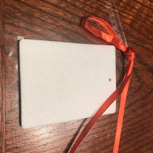 Sublimation Blank Felt Air Freshener  Bright White Unscented Customizable Car Accessory Set of 10