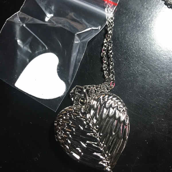 Sublimation Blank Sublimation Ready Heart Wing Locket Wings 3D