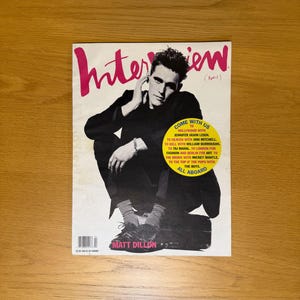 Matt Dillon Magazine - Etsy