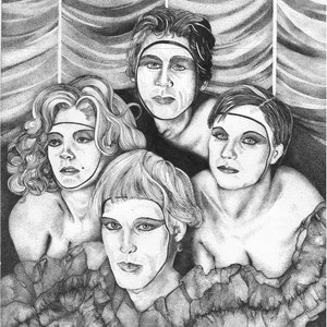 Sticker FLOOR SHOW - 2&quot;x3&quot;, Hand Drawn RHPS Single Sticker, Rocky Horror Picture Show | Journaling, Scrapbooking| Stickers