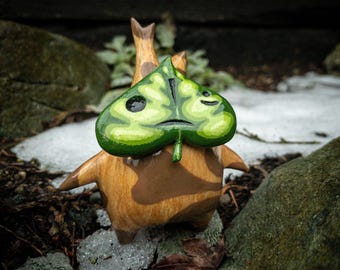 Estatua de madera de Korok // Makar - Inspirada en Zelda (Reserva)