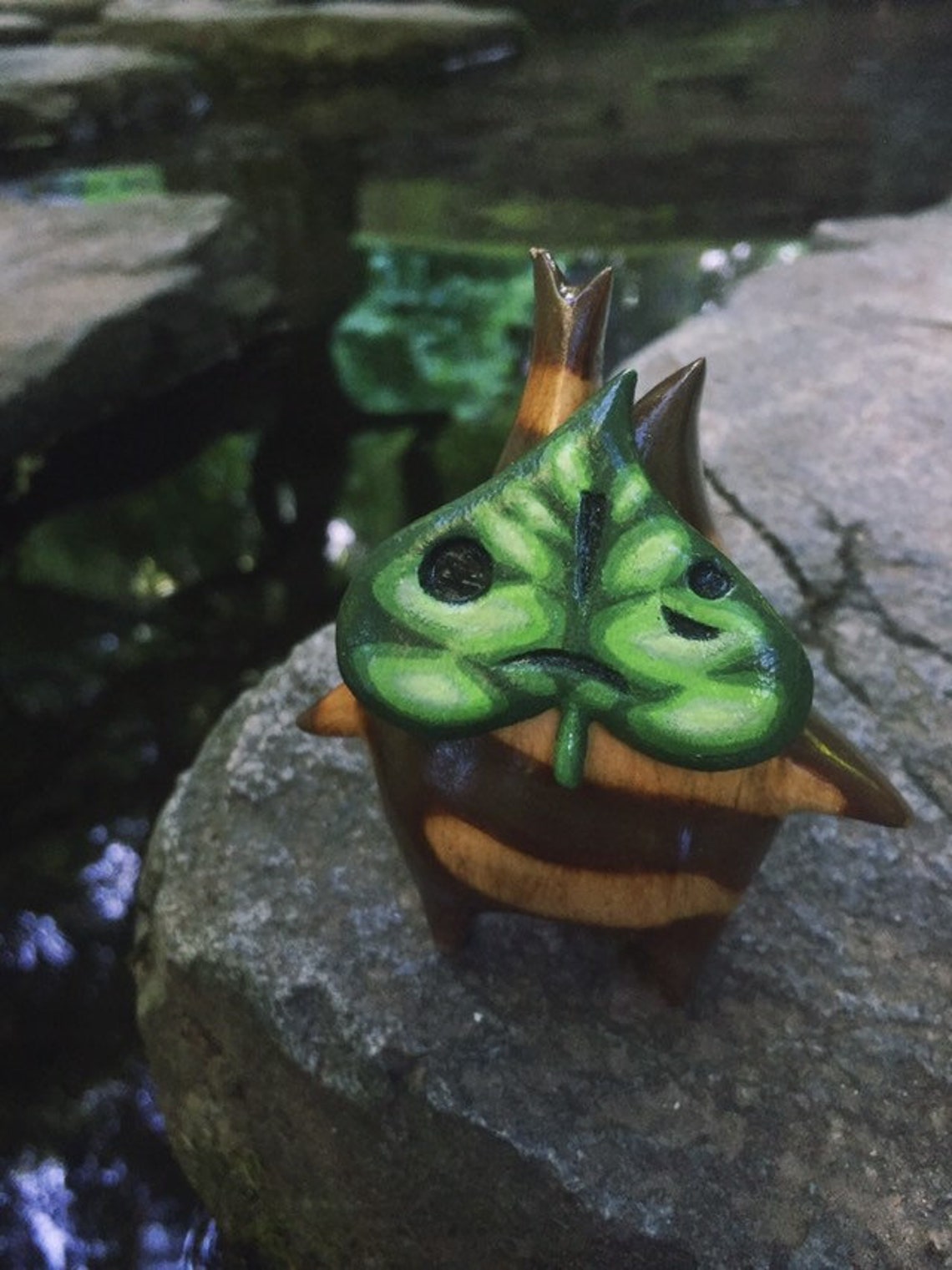 Wooden Korok Statue // Makar the Legend of Zelda pre Order Etsy Canada