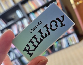 GenAI KILLJOY rechthoekige vinylsticker (2,5" breed)
