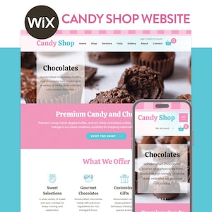 Candy Shop | Wix Website Template