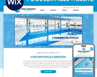 Pool Services | Wix Website Template
