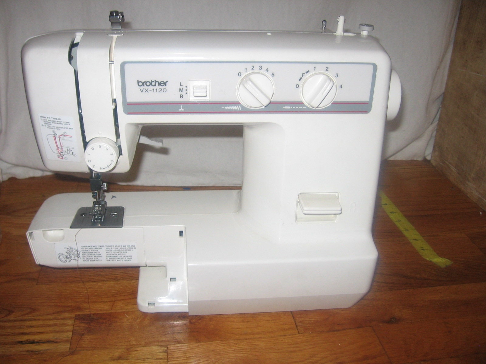Brother VX1100 Sewing Machine Power Cord Model N Foot Pedal Speed