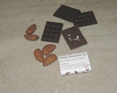 12 Raw handmade mini chocolates with Almonds - Vegan chocolate - Raw chocolate - Healthy Sweets