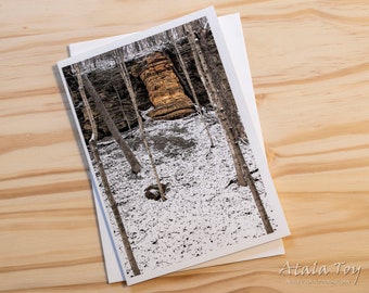 Forest Shrine, Blank Nature Spirit Greeting Card. Nature Spirit Photography by Atala Toy.