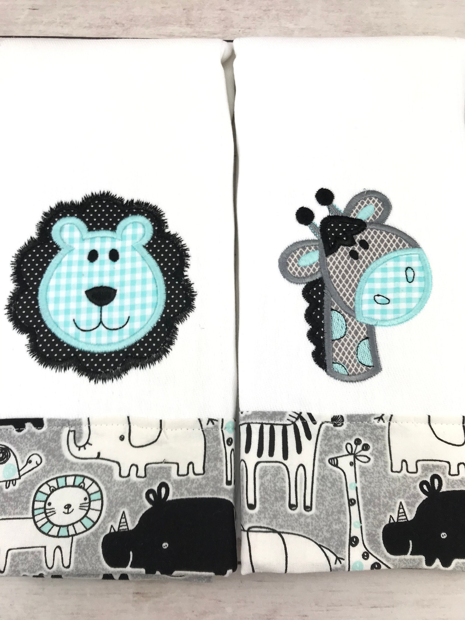 Baby Bibssafari Baby Bibslion Baby Bibgiraffe Baby Etsy