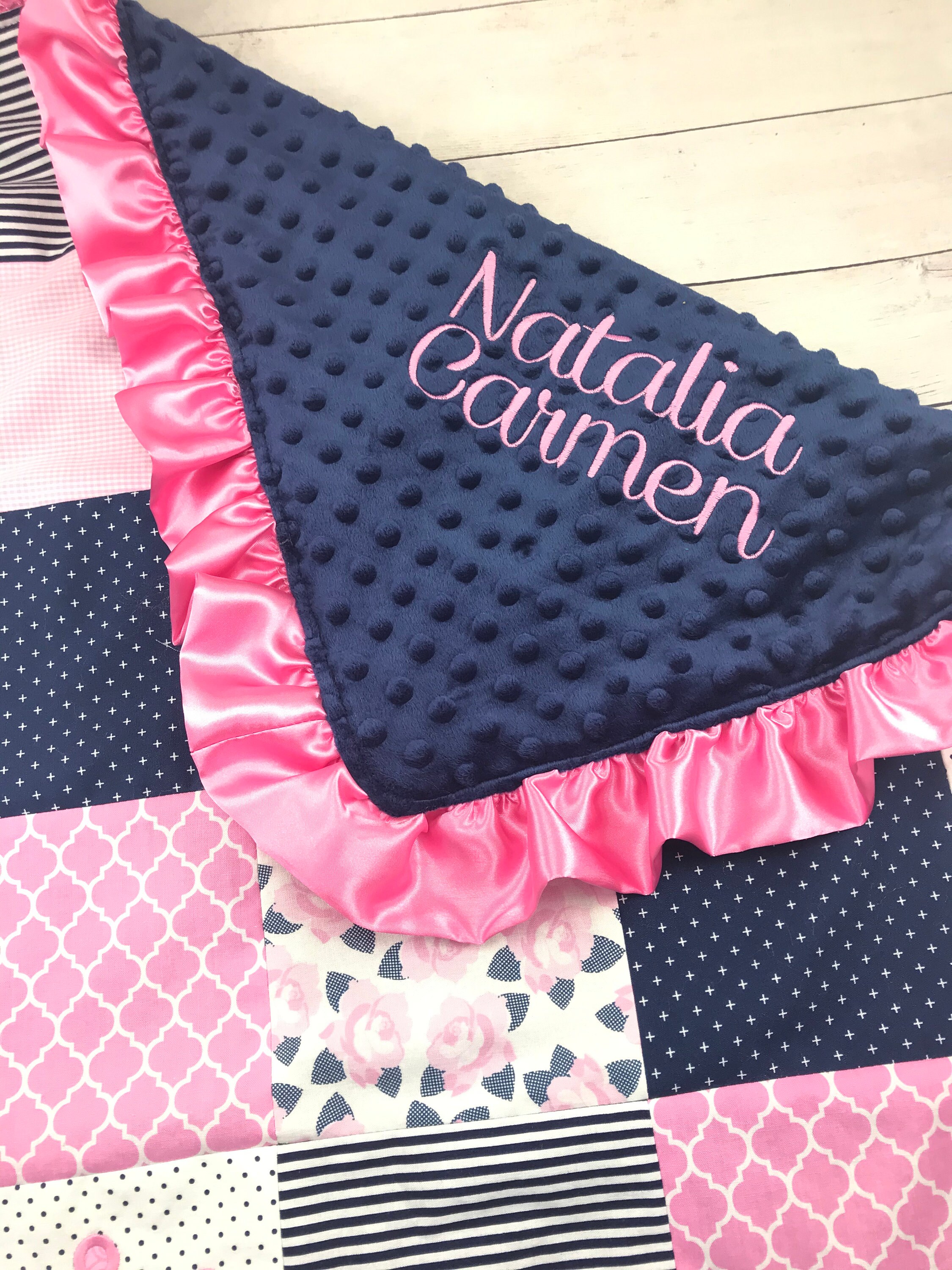 Baby BlanketBaby Girl BlanketHandmade Baby BlanketPink and Etsy