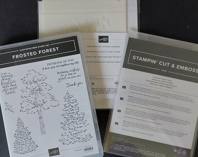 Stampin up Frosted Forest Stamp Dies Decorative Masks - Etsy