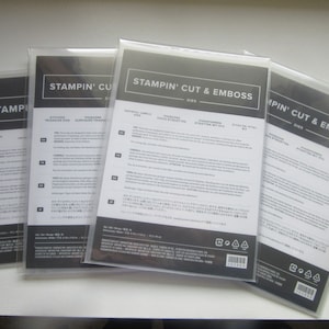 Stampin Up Dies Your Choice Cut & Emboss Sizzix Big Shot