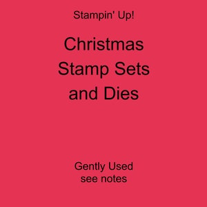 Juegos de sellos navideños de Stampin' Up! Troqueles a elección Ver notas