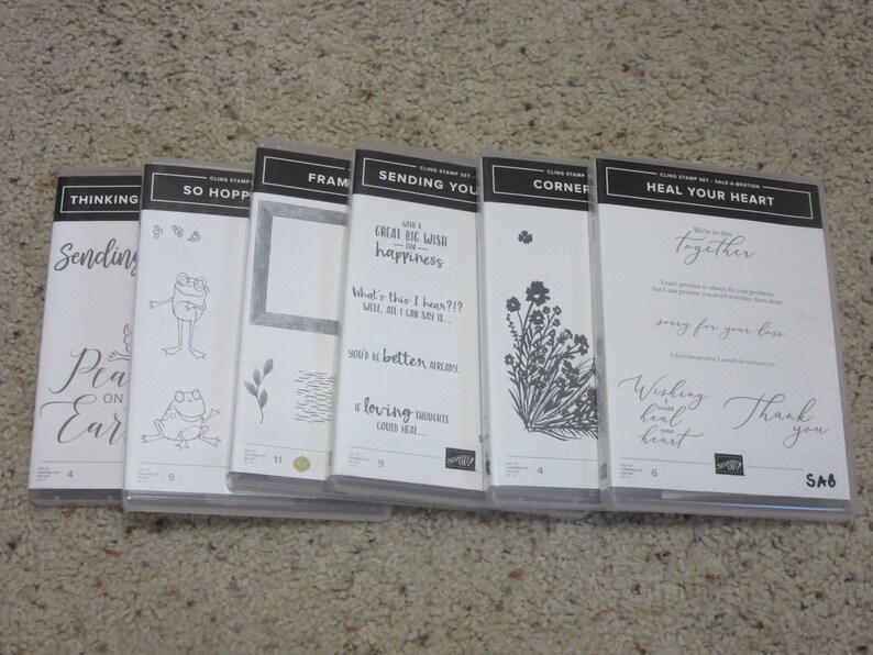 Stampin' Up Cling Mount Stamps New and Used Your Choice Etsy