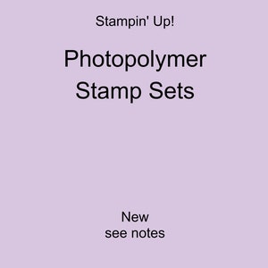Stampin Up fotopolymeerstempelsets NIEUW Jouw keuze