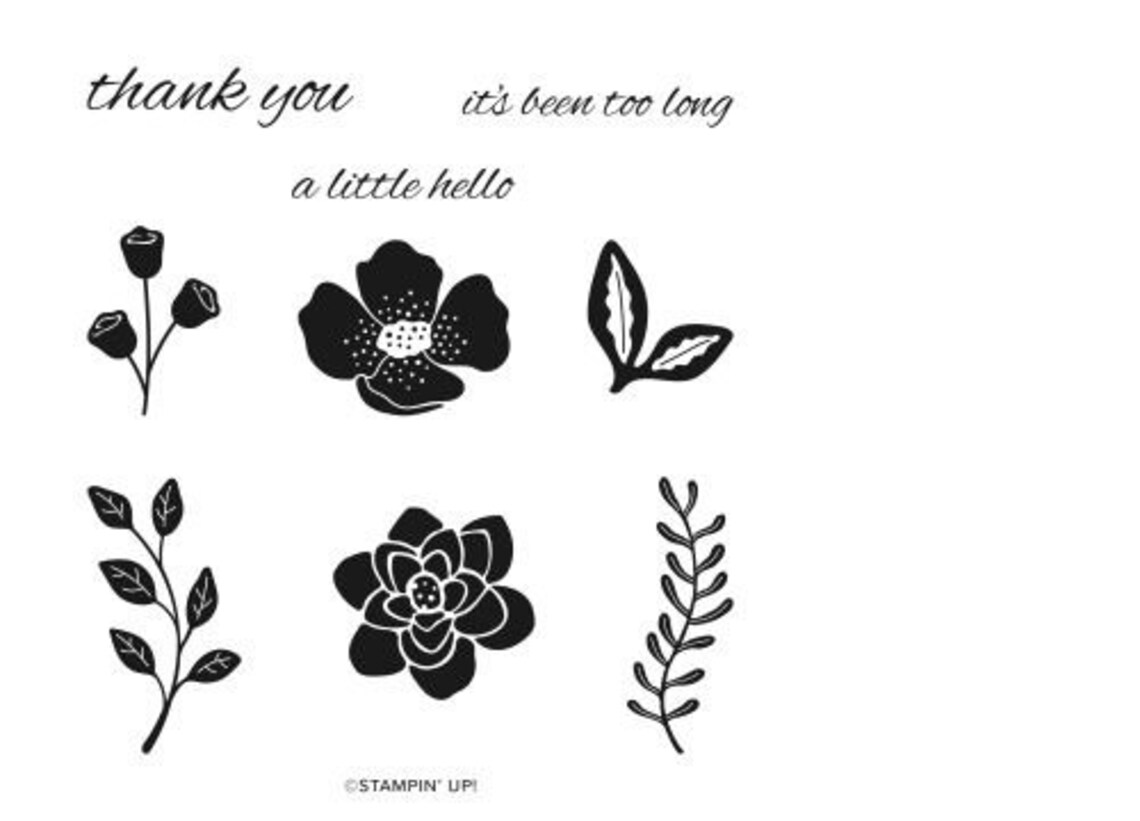 Stampin' Up Cling Mount Stamps New and Used Your Choice Etsy