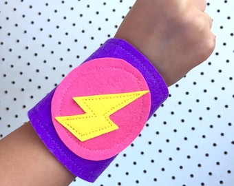 Superhero Cuffs Lightning Bolt