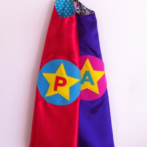 Personalized Kids Superhero Cape lots of colours to choose from image 1