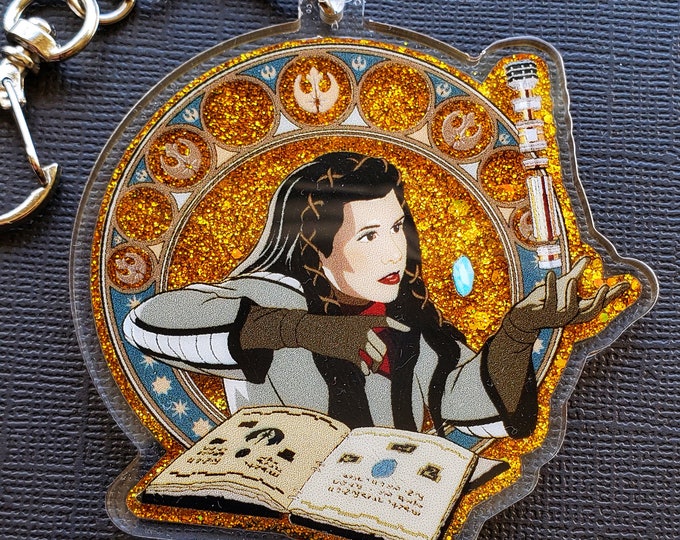 Featured listing image: Leia Glitter Keychain