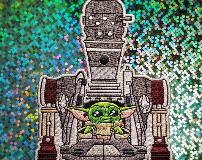 Featured listing image: IG-12 & Grogu Embroidered Patch