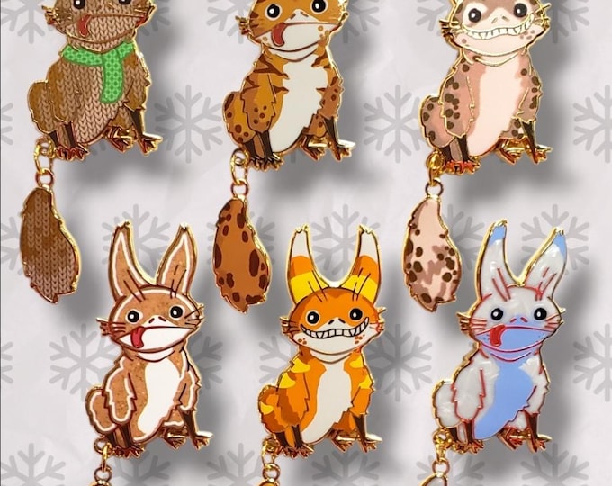 Featured listing image: Loth-cats with swinging tail Enamel Pins