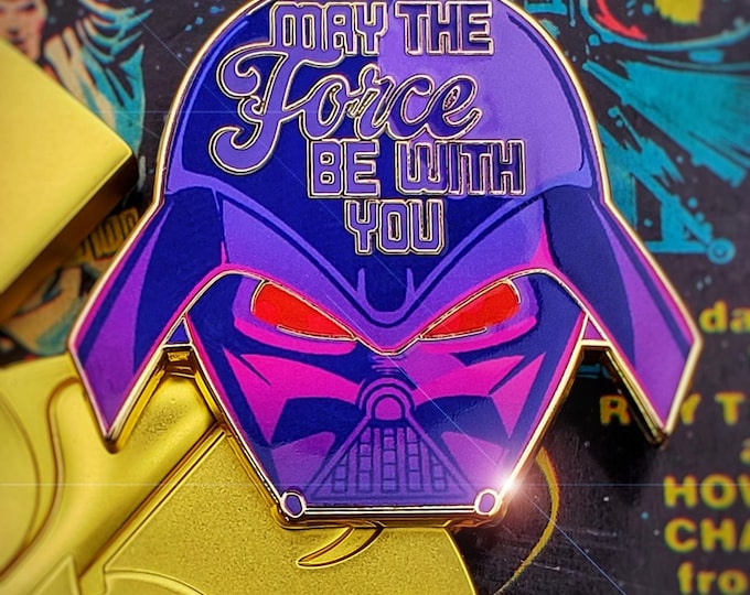 Featured listing image: Vader Force Be With You Enamel Pin