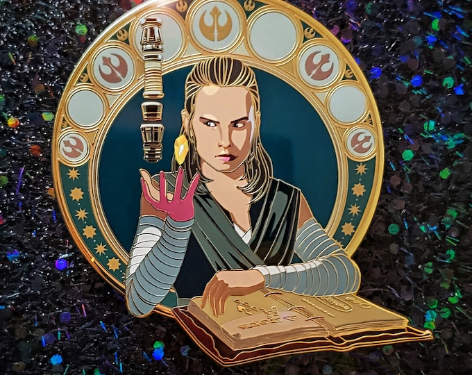 Featured listing image: Building her Lightsaber Rey Premium Enamel Pin