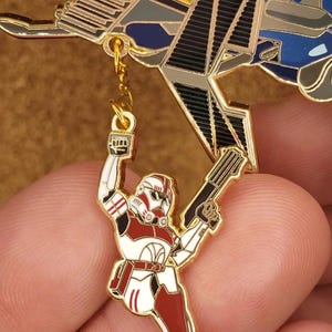 Clone Wars Police Gunship Dangle Pin Set image 2