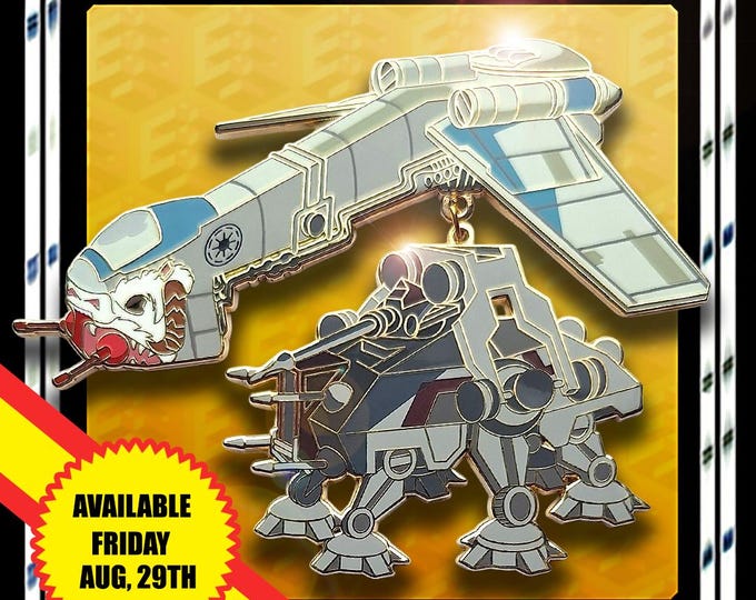 Featured listing image: AT-TE Transport Dropship Enamel Pin