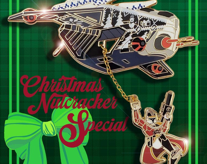 Featured listing image: Republic Gunship Nutcracker Dangle Pin
